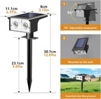 btfarm Solar Spot Lights Outdoor Waterproof, 4 Pack/3 Modes Motion Sensor Lights - Image 6