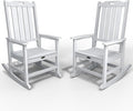 Oversized Rocking Chair Set of 2, Outdoor Rocking Chair by THOEOE