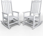Oversized Rocking Chair Set of 2, Outdoor Rocking Chair by THOEOE