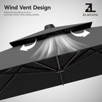 9x12FT Cantilever Patio Umbrella - Image 3