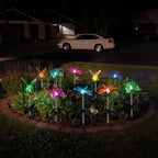 Anordsem Solar Garden Lights Outdoor: 6 Waterproof PVC Insect Stake Light Heads - Image 6