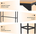 AECOJOY 6 Piece Patio Bar Set, Patio Bar Height Table and Chairs Set 47" - Image 4