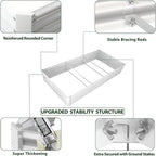 A ANLEOLIFE 8X4X1.5 ft Galvanized Raised Garden Bed, Rectangle Above Ground - Image 3