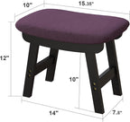 Foot Stools Ottoman, Small Soft Footrest Ottoman - Image 2