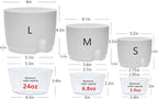 Self Watering Pots for Indoor Plants, 5 Pack 6/4.1/3.2 Inch Flower Pot Modern - Image 6
