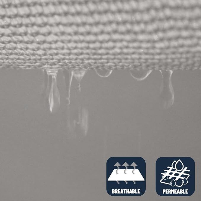 SUNNY GUARD Custom Size 10'x14' Silver Grey Sun Shade Sail Rectangle UV Block - Image 5