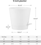 FaithLand 2-Pack 9 Inch Planter Pots - Image 2