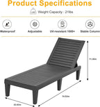 ROJIK Outdoor Chaise Lounge Chair - Image 2