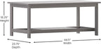 BizChair Two Tiered Commercial Grade Adirondack Coffee Table - Image 2