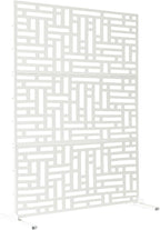 Oakland Living 6 ft. X 4 ft. White Freestanding Metal Privacy Screen Room by Oakland+Living