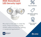 Lithonia Lighting HomeGuard 2-Light LED Outdoor Flood Lights, Motion Sensor - Image 2
