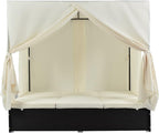 Wicker Metal Outdoor Patio Daybed - Image 6