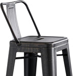 AC Pacific 30” Metal Barstool Set of 2 – Country Rustic Style - Image 6