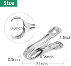 80 Pcs 2inches Gardening Clips for Netting, Metal Clamps Made of Stainless Steel - Image 7