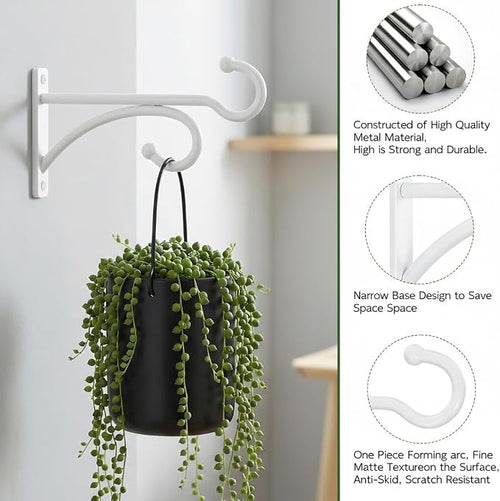 2Pack 6 Inch Plant Hangers for Hanging Baskets, Hanger for Indoor and Outdoor - Image 2
