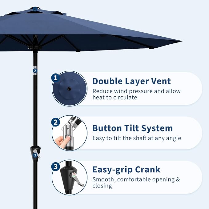 Garvee 10FT Patio Umbrella - Image 4