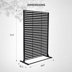 VINGLI Metal Privacy Screen for Outdoor, Decorative Room Divider for Patio - Image 2