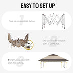 CROWN SHADES 11x11 Pop Up Gazebo, Patented One Push Outoor Canopy Tent - Image 4
