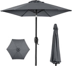 Best Choice Products 7.5ft Heavy-Duty Round Outdoor Market Table Patio Umbrella by BestChoiceProducts