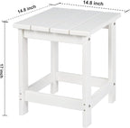 LZRS Adirondack Square Outdoor Side Table - Image 3