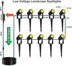SUNTHIN Outdoor Landscape Lighting, 10 Pack Outdoor Spot Lights - Image 5
