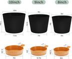 GARDIFE 10/9/8 inch Plant pots, planters - Image 2