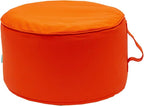 QILLOWAY Indoor/Outdoor Inflatable Stool, Round Ottoman, All Weather Foot Rest by QILLOWAY