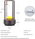 Portable Metal Table Lamp for Indoor/Outdoor, Rechargeable Cordless LED Lamp - Image 7