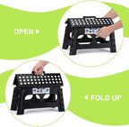 Delxo Folding Step Stool for Kids and Adults, 15-Inch Extra Wide 9 Inch Height - Image 8