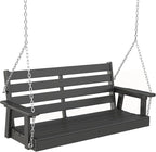IVY&LANE Outdoor Porch Swing | HDPE Plastic | 2-Person | Hanging Bench Swings | by IVYLANE