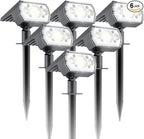 6 Packs Solar Spot Lights Outdoor, 64 LED 6500K Solar Lights Outdoor, IP67 by Unknown