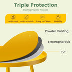 danpinera Outdoor Side Tables, Weather Resistant Steel Patio Side Table - Image 4