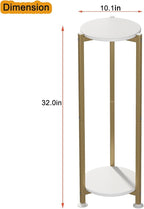 Plant Stand Indoor Corner Tall 2 Tier Metal Modern Flower Storage Plant Shelf - Image 6