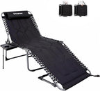 KingCamp Oversize Lounge Chair Outdoor, Extra Large Padded Folding 5 Positions by KingCamp