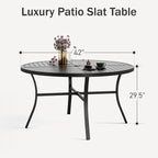 PHI VILLA Outdoor Round Dining Table - Image 3