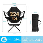 FAHKNS Hammock Camping Chair, 360° Swivel Chair - Image 2