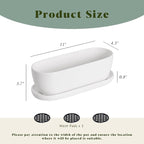E-liu Oval Ceramic Planter Pot - Image 2