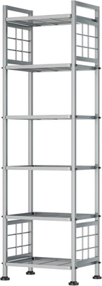 GIOTORENT 6-Wire Standing Storage Shelf, Metal Shelving Unit Pantry Rack by GIOTORENT