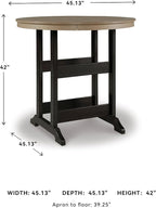 Signature Design by Ashley Fairen Trail Modern Round Bar Table - Image 3