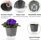 12 Pack Self Watering Pots for Indoor Plants, 5 Inches Self Watering Planters - Image 4
