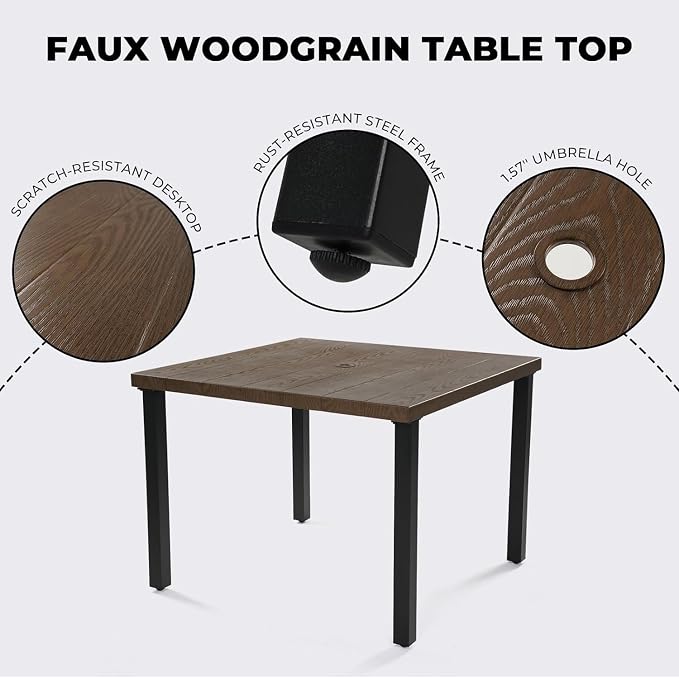 Grand patio 5-Piece Outdoor Dining Set - Image 6