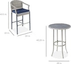 Best Choice Products 3-Piece Patio Bar Table Set, Outdoor Wicker Bar Height - Image 7