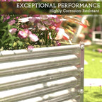 FRIZIONE 2pcs Tall 8x3ft Galvanized Raised Garden Bed Outdoor, Above Ground - Image 5