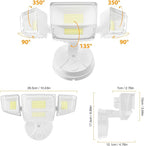 Onforu 90W Flood Lights Outdoor, 10000LM Ultra Bright 4-Head LED Security Light - Image 9