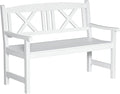 Outsunny 2-Seater Wooden Garden Bench, 4FT Outdoor Patio Loveseat by Outsunny