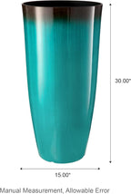 Glitzhome 30" H Tall Outdoor Planter, Plastic Large Flower Pots - Image 2