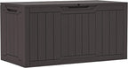 YITAHOME 100 Gallon Resin Deck Box, Weather Resistant Outdoor Storage Box by YITAHOME