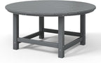 WestinTrends Malibu Low Outdoor HDPE Round Patio Coffee Table - Image 9