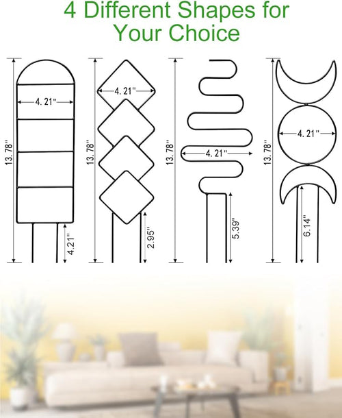 4 Pack Indoor Climbing Plant Trellis, Small Trellis - Image 2