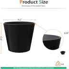 Wide Planters for Outdoor Plants, Extra Large Indoor Flower Pots for Garden - Image 2